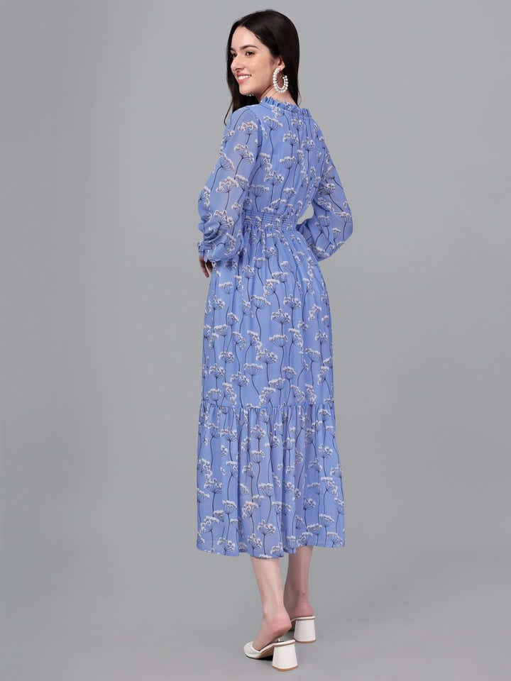 Masakali.co dresses for Women western wear Sky Blue Maxi Dress - Masakali.Co®