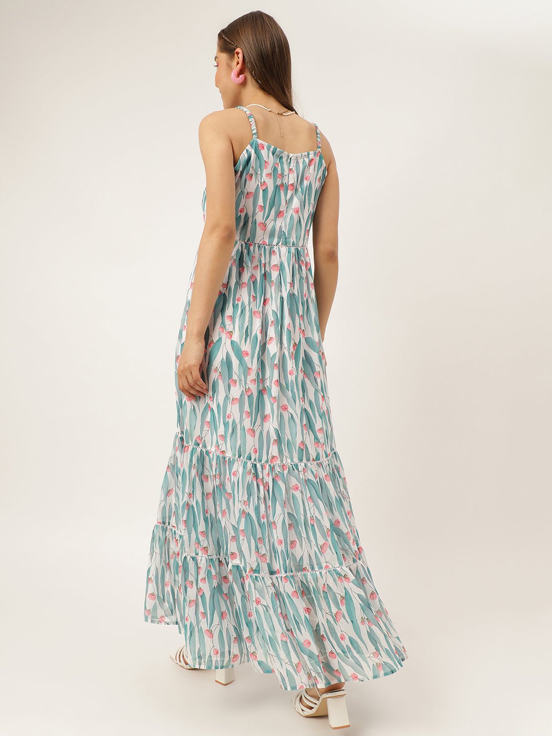 Masakali.co dresses for Women western wear Sky Floral Maxi Dress - Masakali.Co®