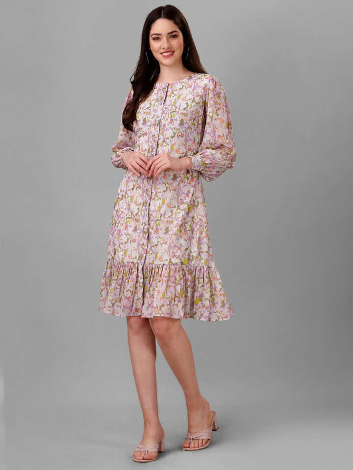 Masakali.co dresses for womens Purple green Color - Masakali.Co®