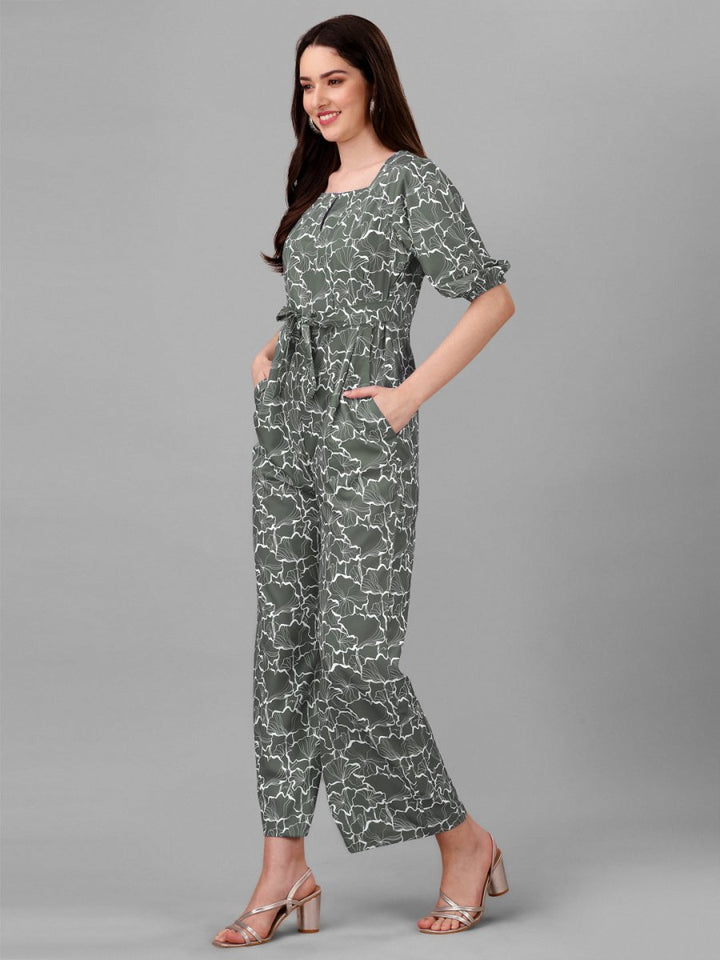 Masakali.co Jumpsuit for Women Olive Green Colour. - Masakali.Co®