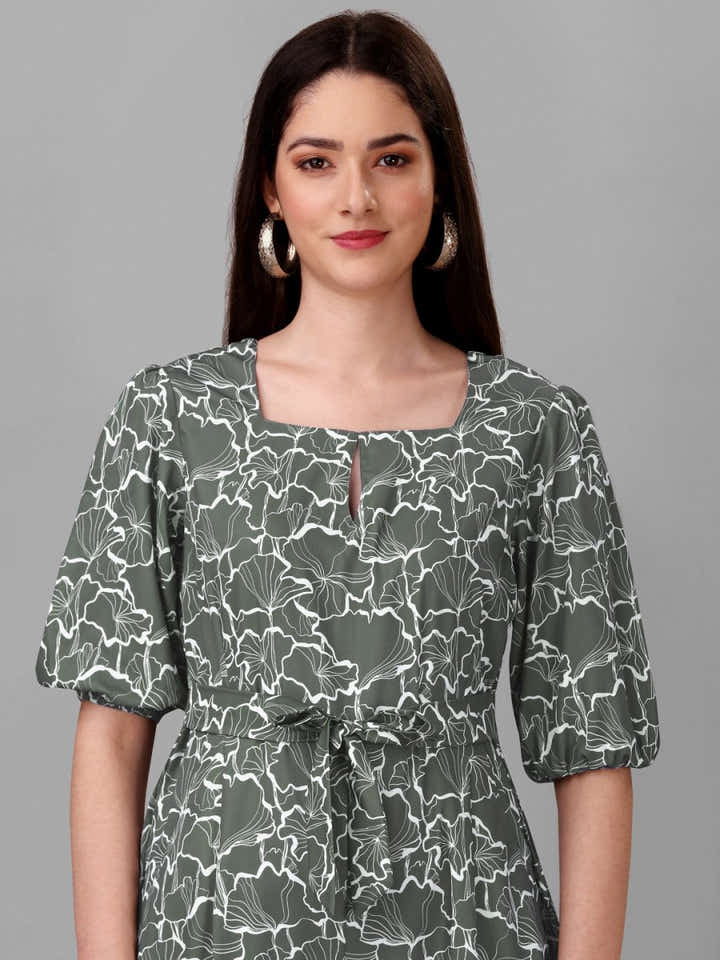 Masakali.co Jumpsuit for Women Olive Green Colour. - Masakali.Co®