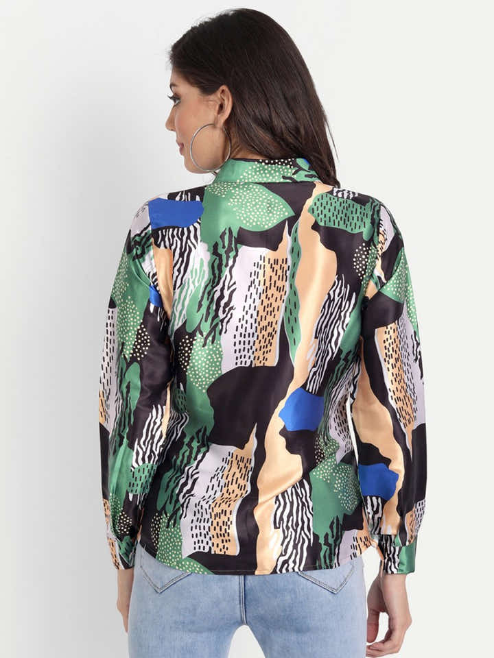 Masakali.co Tops for Women western wear abstract print - Masakali.Co®
