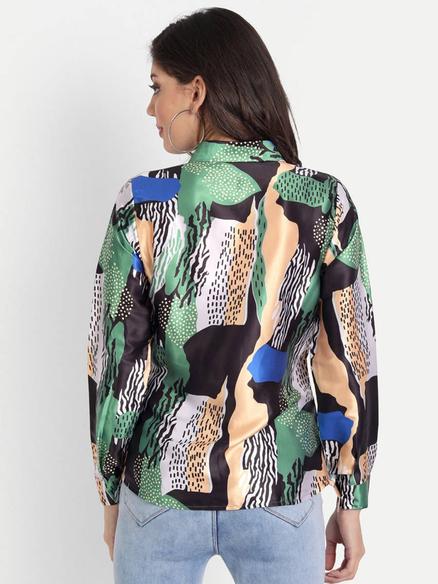Masakali.co Tops for Women western wear abstract print - Masakali.Co®