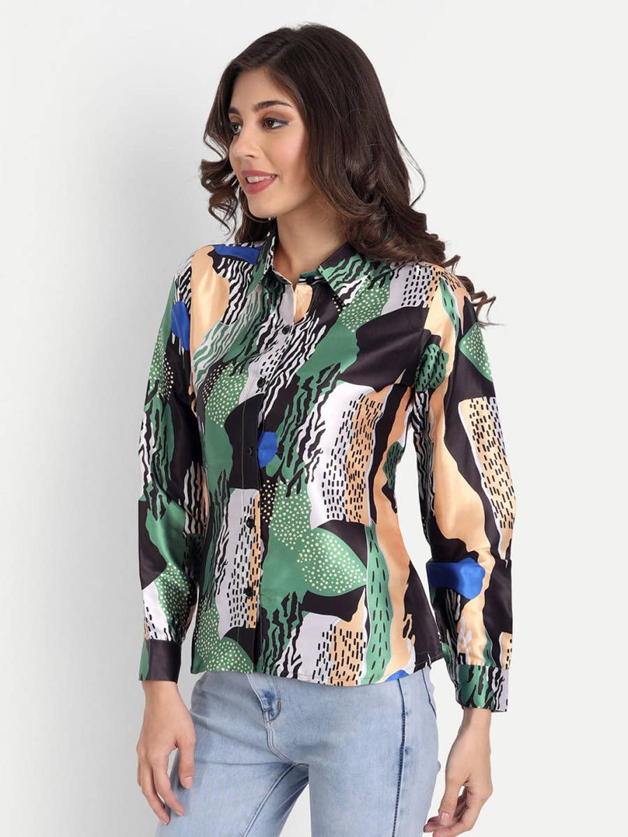 Masakali.co Tops for Women western wear abstract print - Masakali.Co®