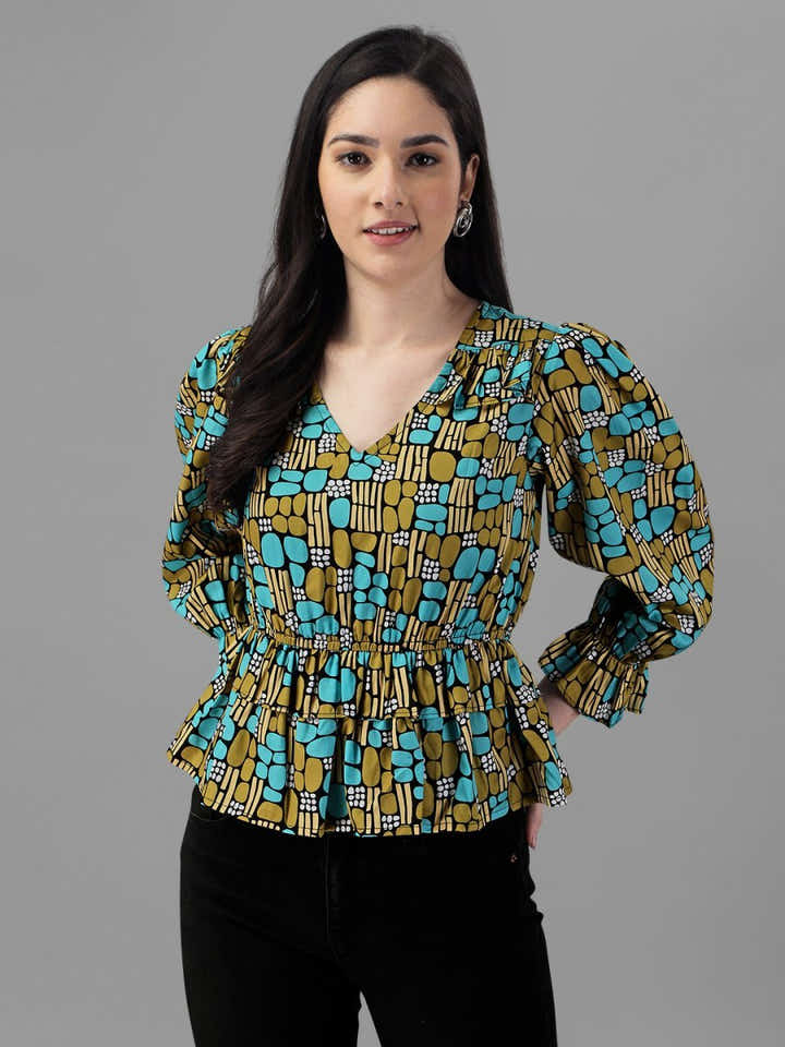 Masakali.co tops for Women western wear Abstract TOP - Masakali.Co®