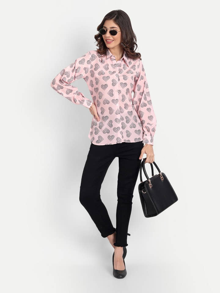 Masakali.co Tops for Women western wear floral pink - Masakali.Co®