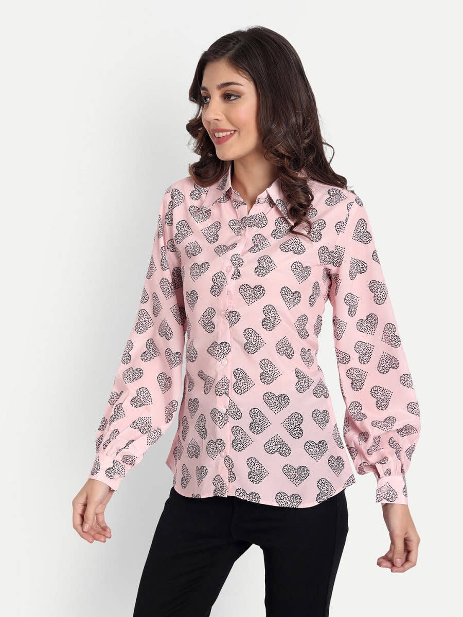 Masakali.co Tops for Women western wear floral pink - Masakali.Co®