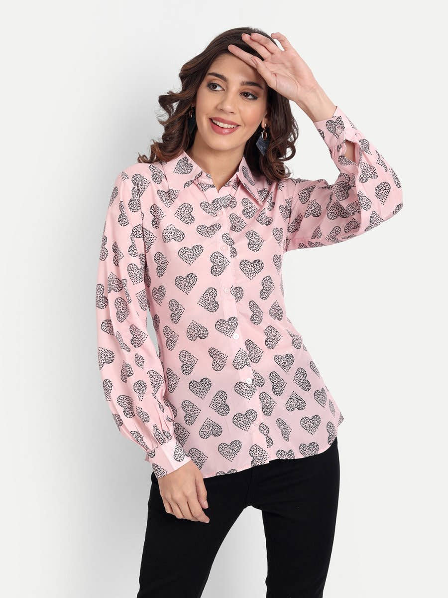 Masakali.co Tops for Women western wear floral pink - Masakali.Co®
