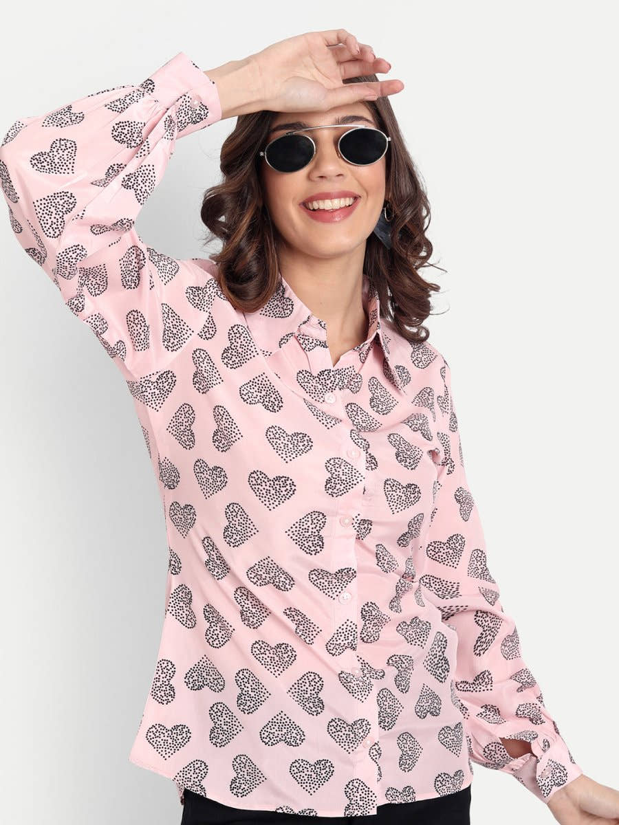 Masakali.co Tops for Women western wear floral pink - Masakali.Co®