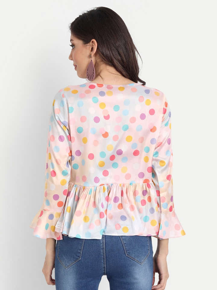 Masakali.co Tops for Women western wear polka dot - Masakali.Co®