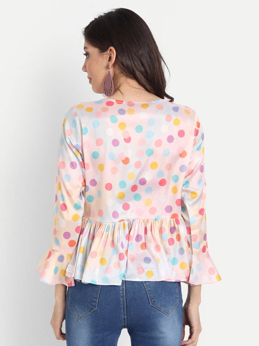 Masakali.co Tops for Women western wear polka dot - Masakali.Co®