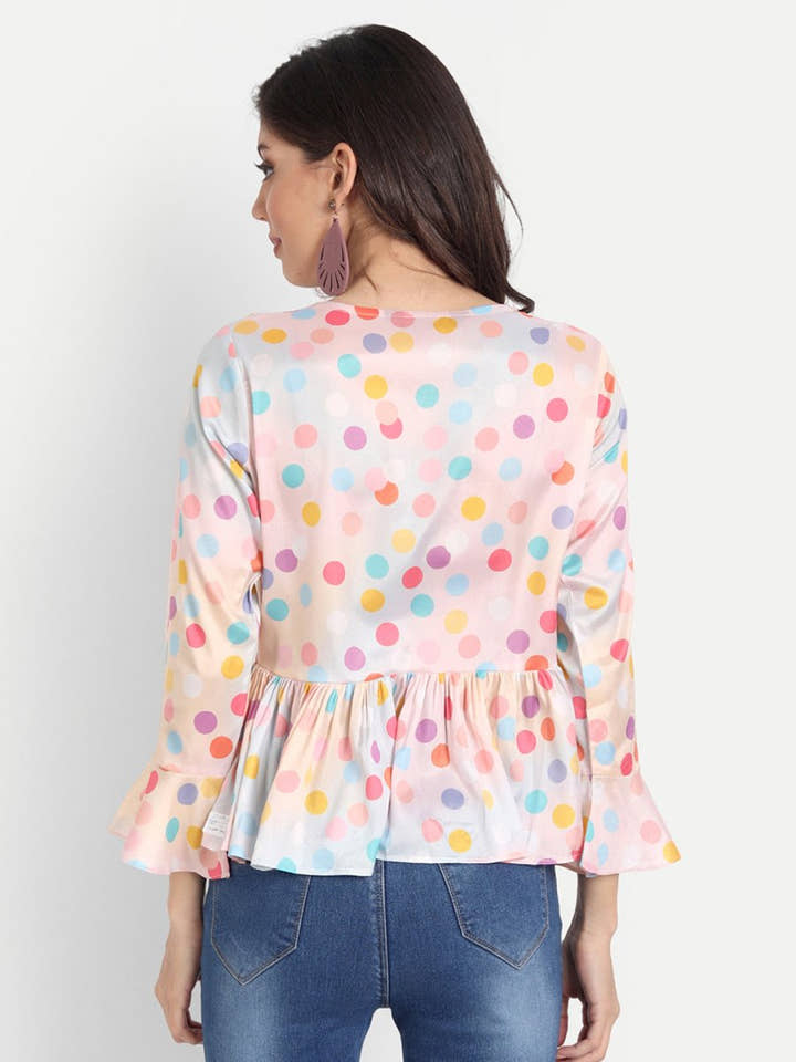 Masakali.co Tops for Women western wear polka dot - Masakali.Co®
