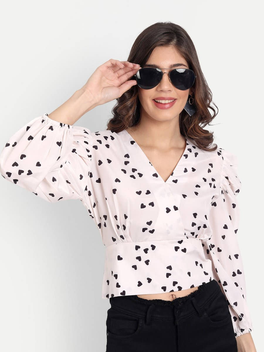 Masakali.co Tops for Women western wear white - Masakali.Co®