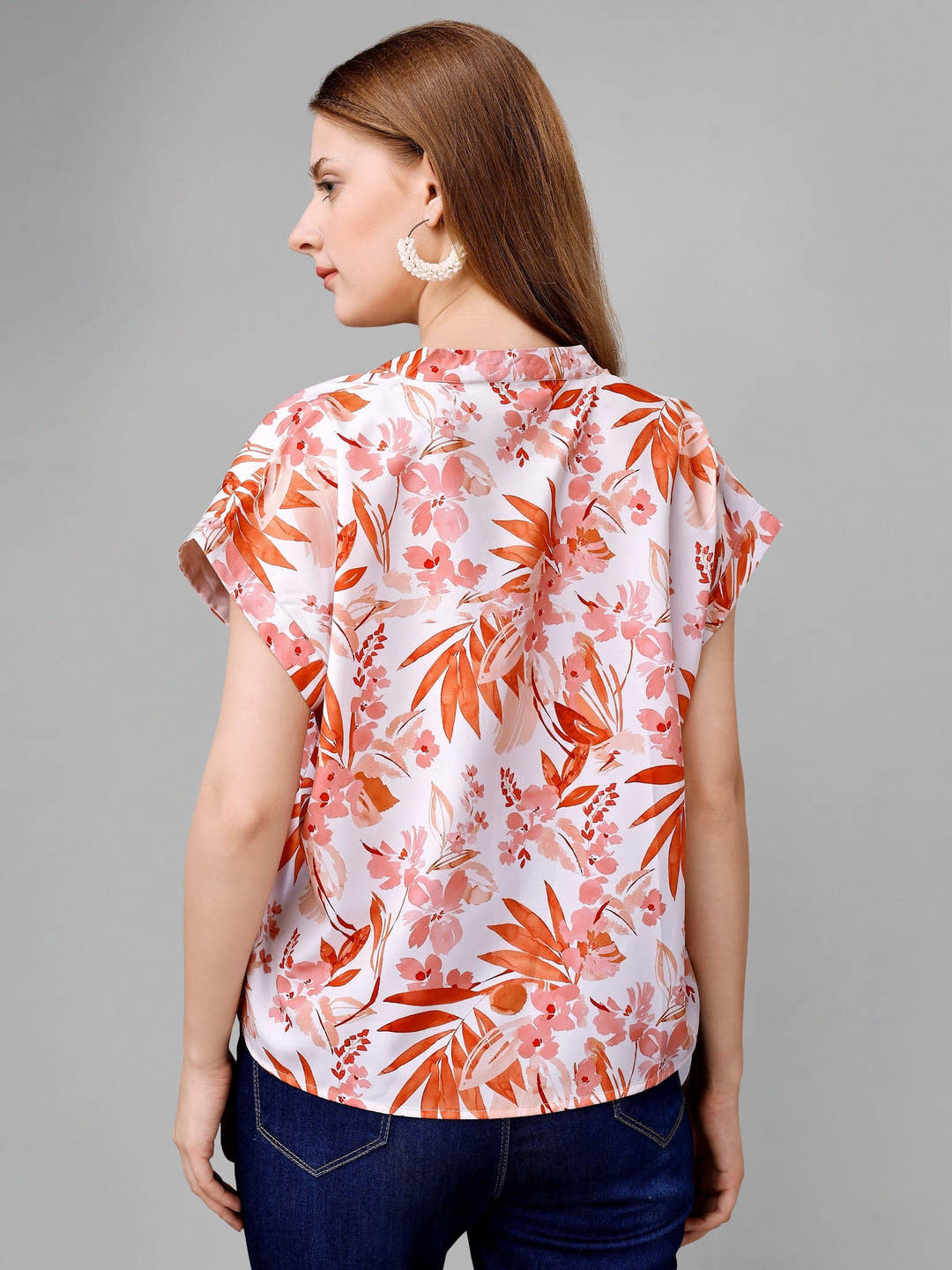 Misty Rose Floral Womens Top - Masakali.Co®