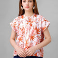 Misty Rose Floral Womens Top
