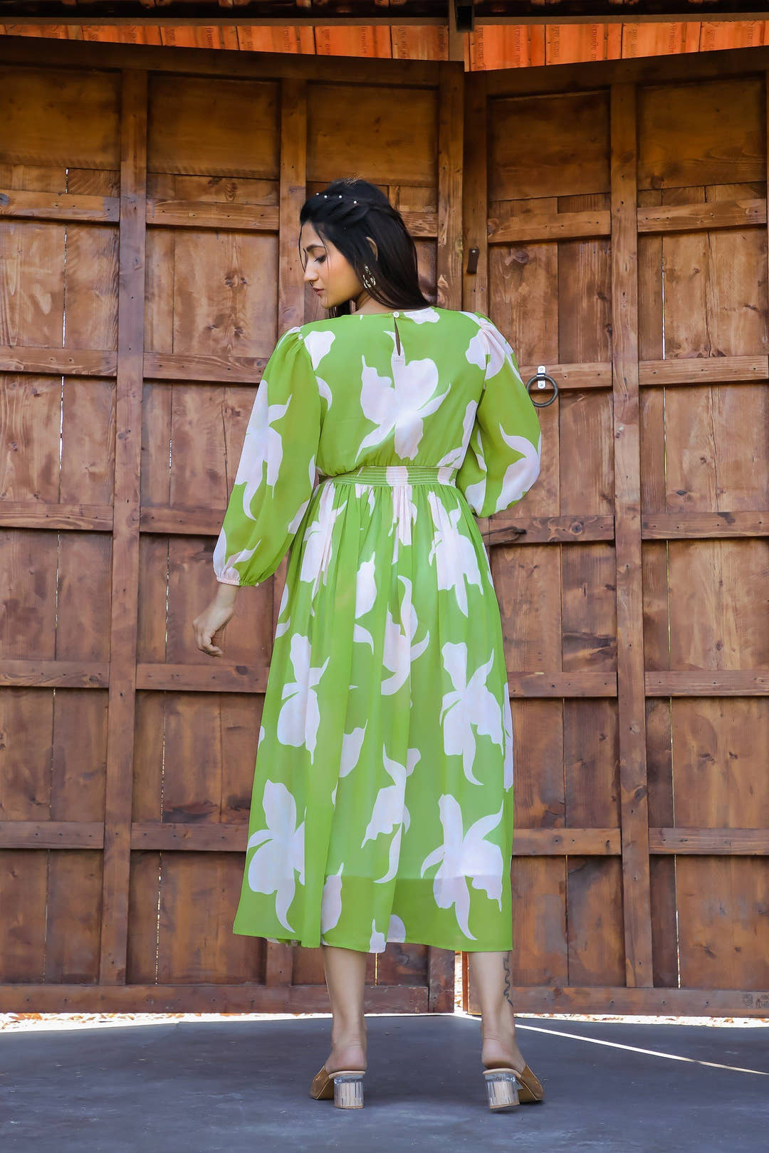 Nasty Green Floral Maxi Dress - Masakali.Co®