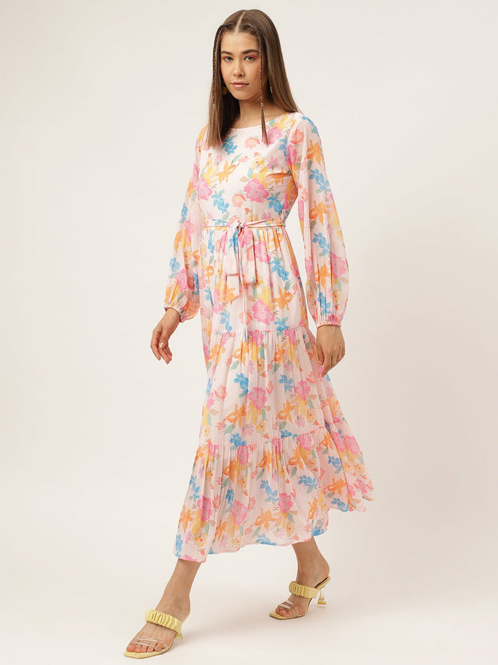 Pastel Bloom Maxi Dress - Masakali.Co®