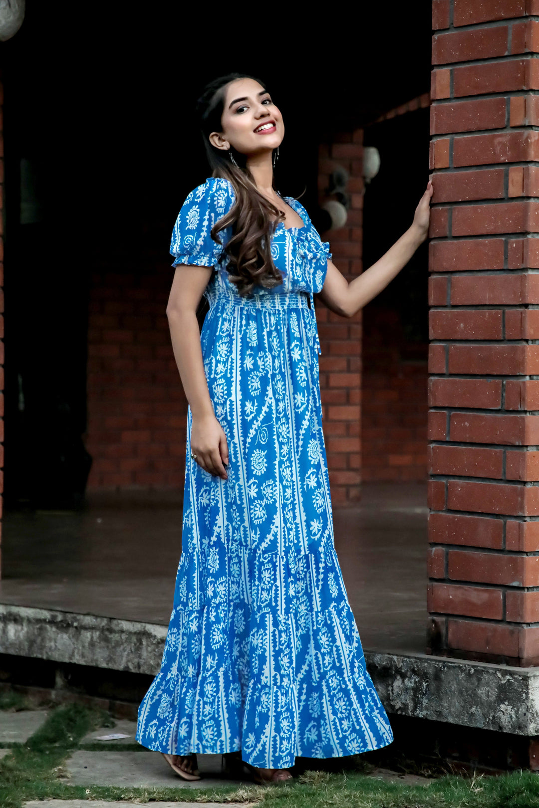 Persian Blue Maxi Dress - Masakali.Co®