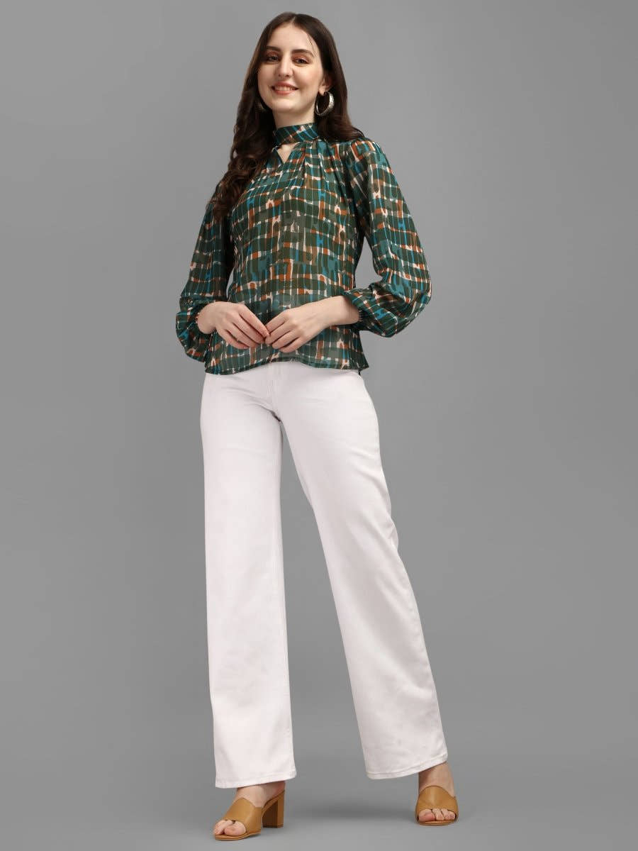 Pine Green Women's Tops - Masakali.Co®