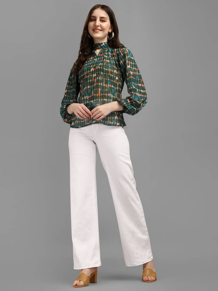 Pine Green Women's Tops - Masakali.Co®