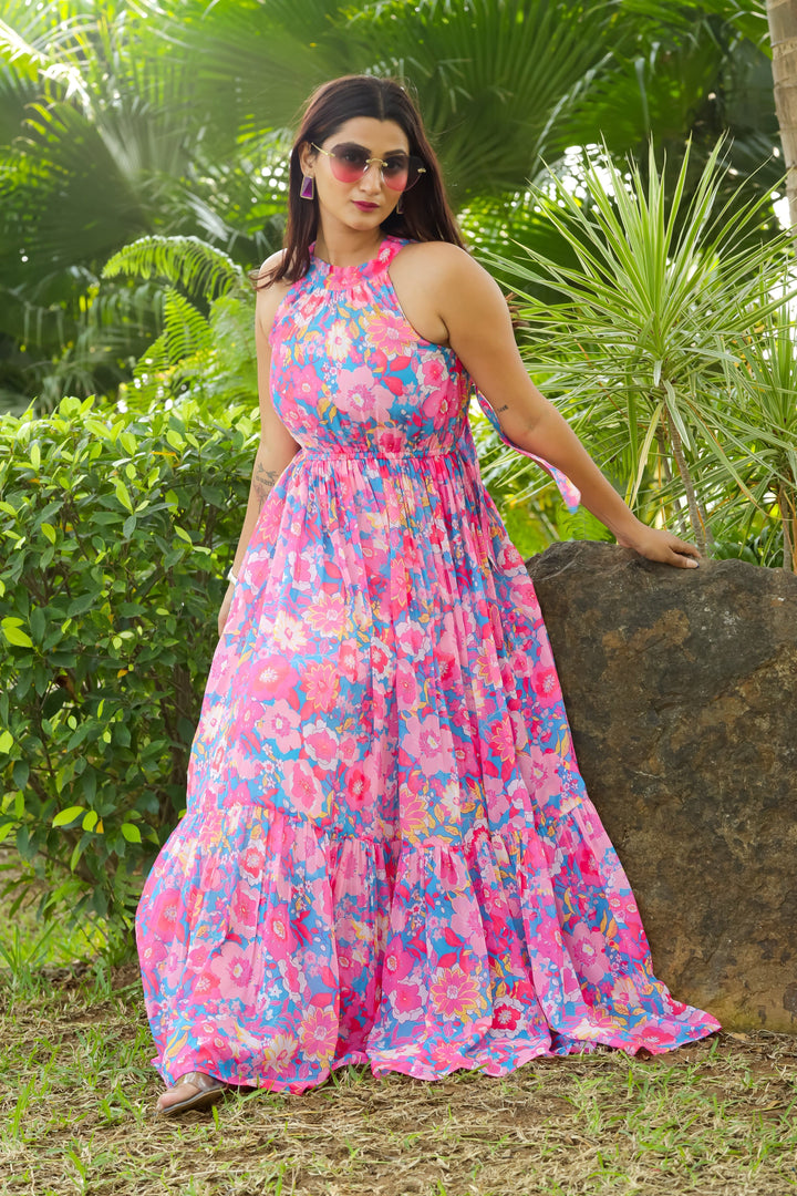 Pink Sherbet Maxi Dress - Masakali.Co®