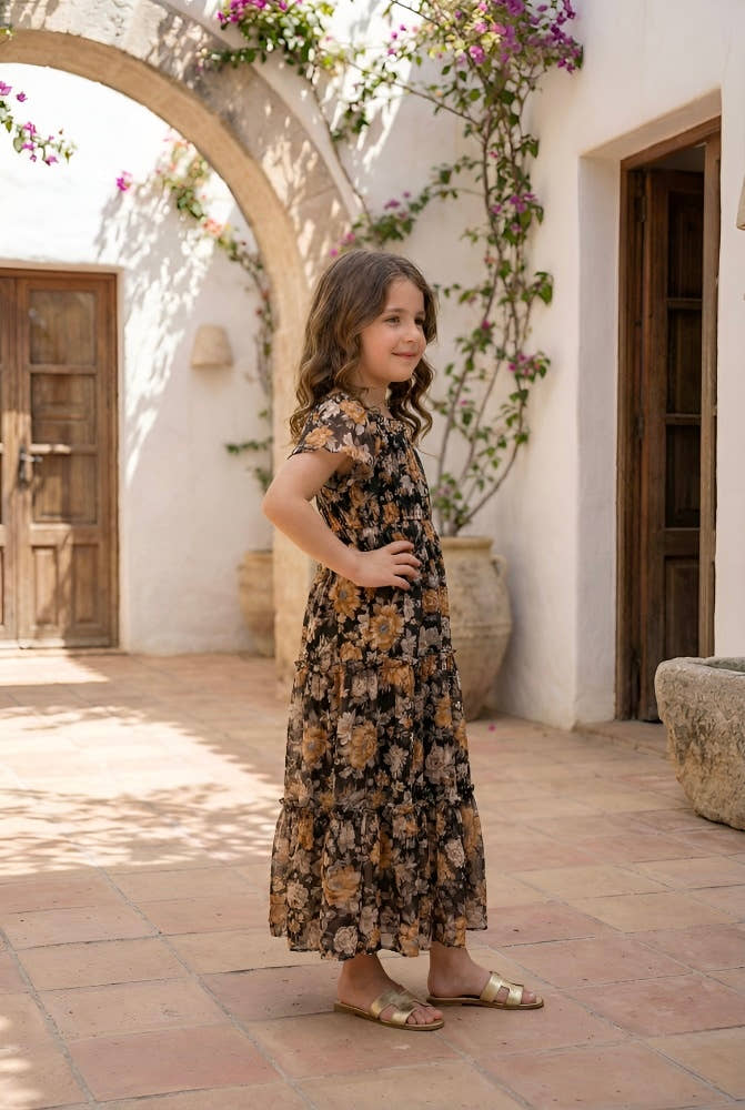 Relaxed Ruffle Baby Girl Maxi