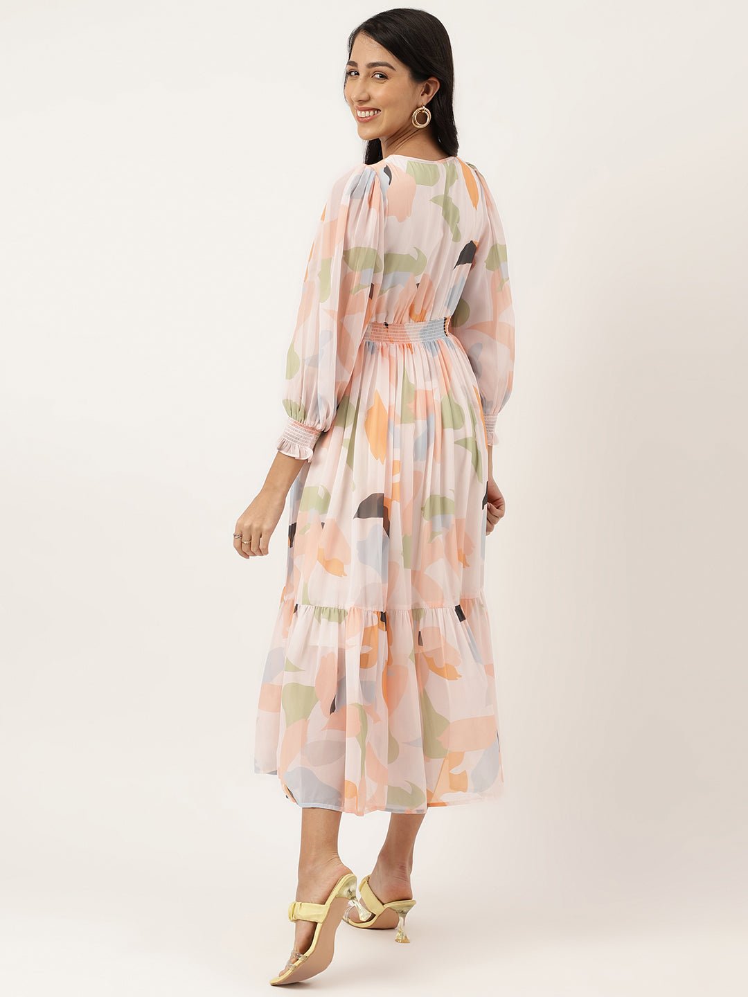 Soft Peach Maxi Dress - Masakali.Co®