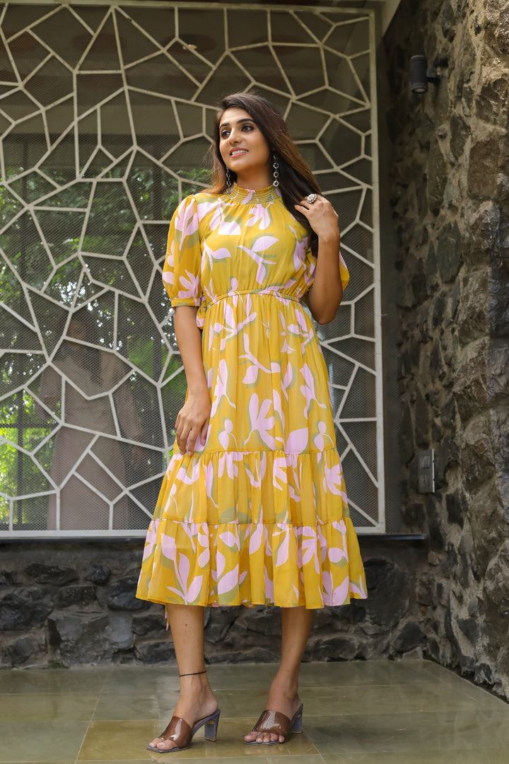 Turmeric Yellow Maxi Dress - Masakali.Co®