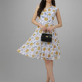 White Sunflowers Dress