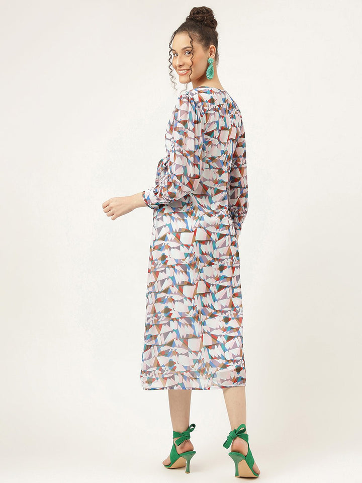 Cold Turkey Abstract Maxi Dress - Masakali.Co®