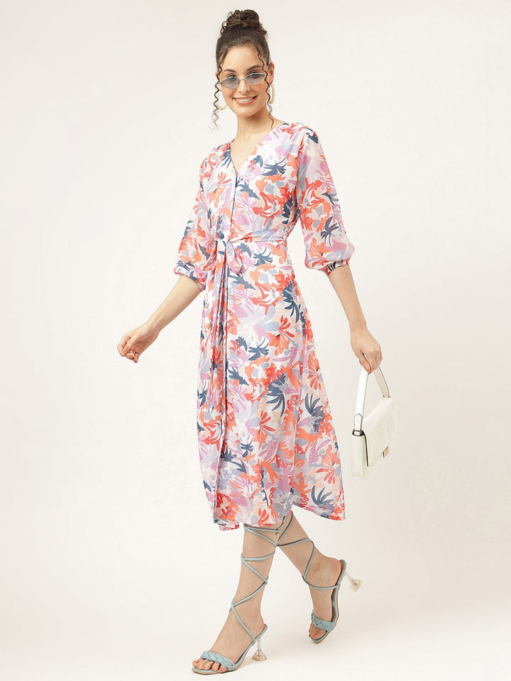 Fantasy Pastel Multicolor Maxi Dress - Masakali.Co®