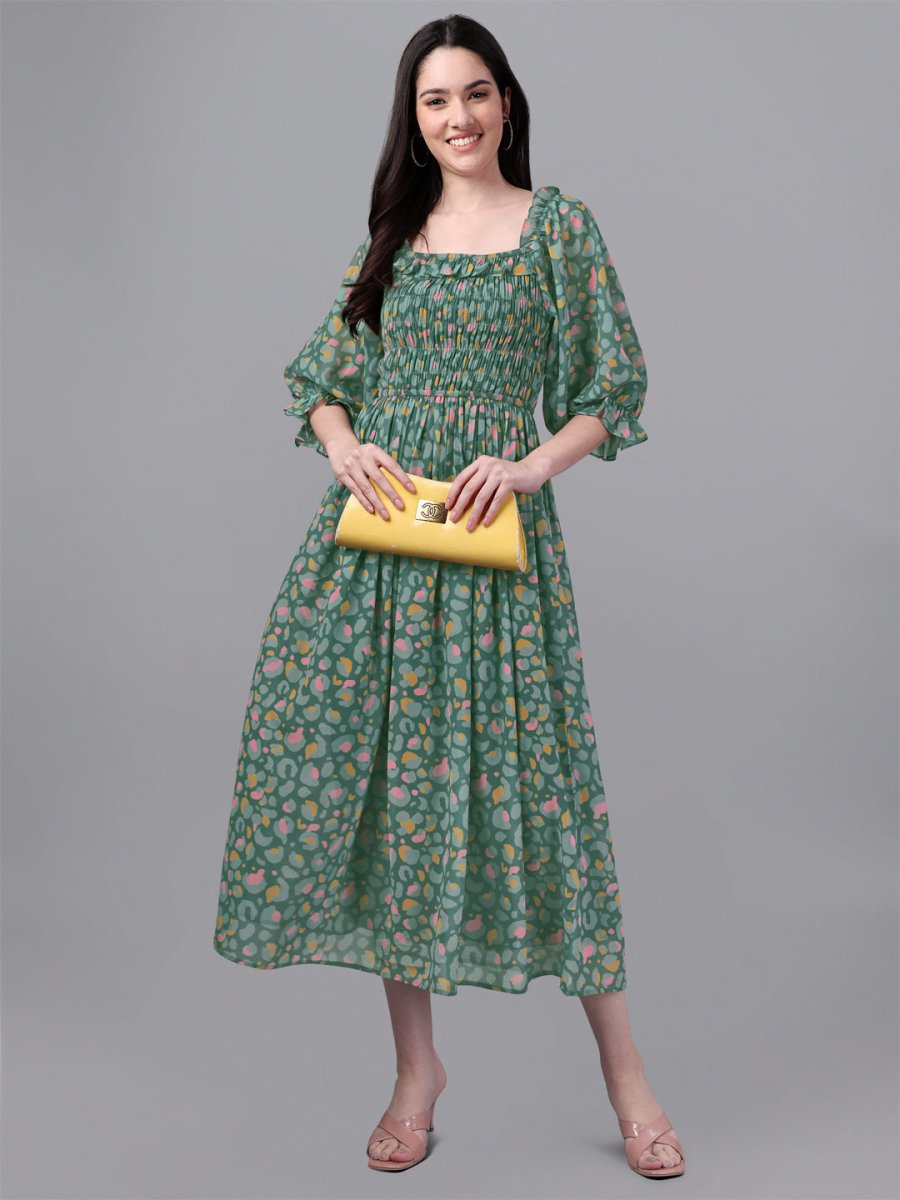 Masakali.co dresses for Women western wear green - Masakali.Co™