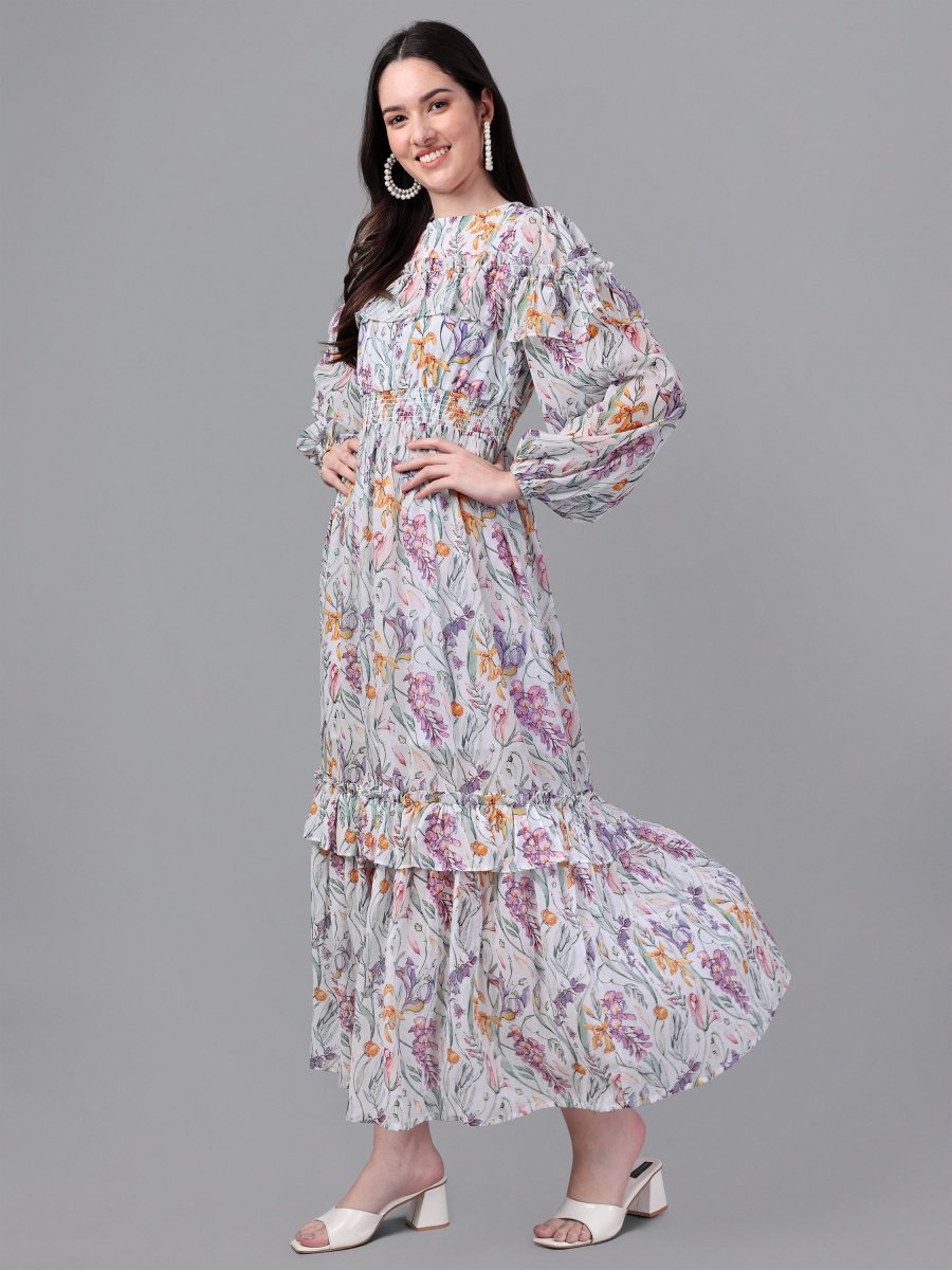 Masakali.co dresses for Women western wear Multi Colour Maxi Dress - Masakali.Co™