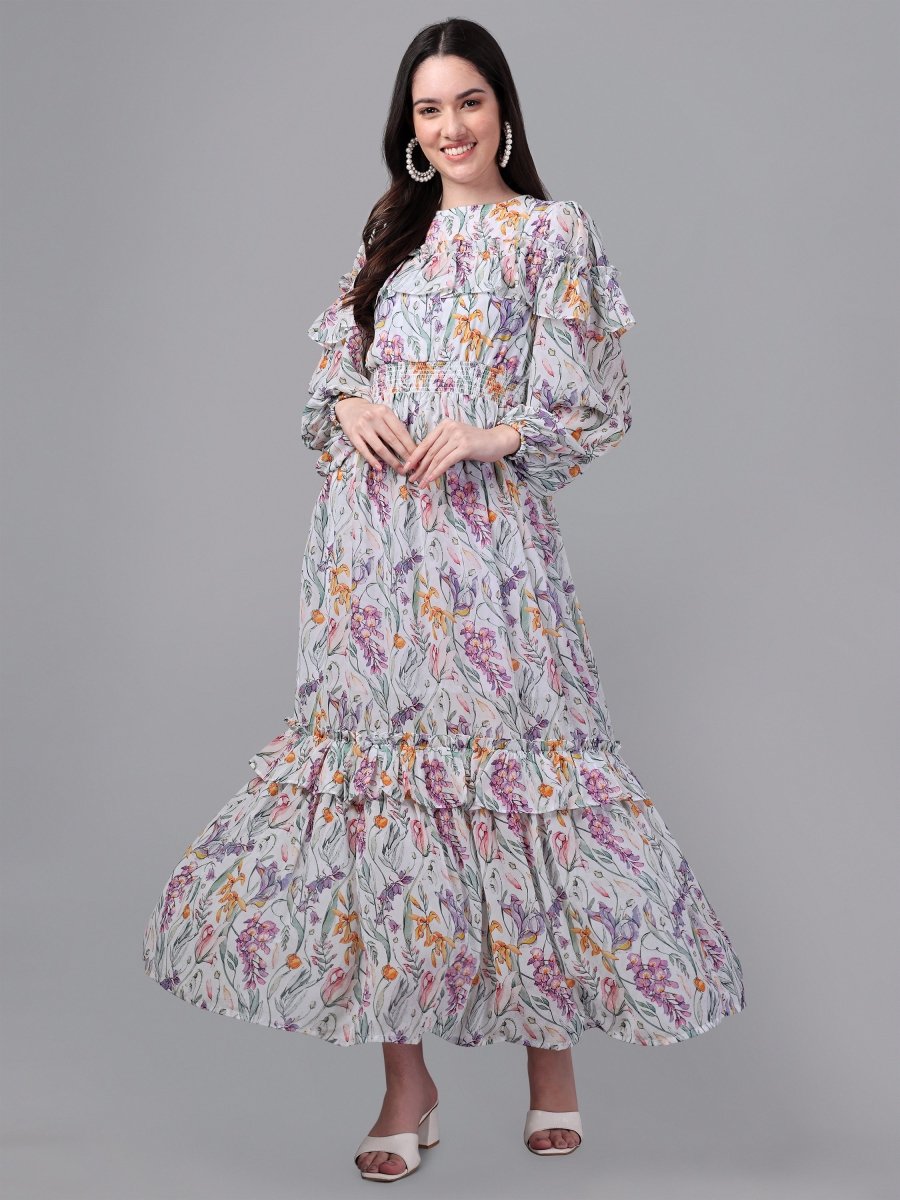 Masakali.co dresses for Women western wear Multi Colour Maxi Dress - Masakali.Co™