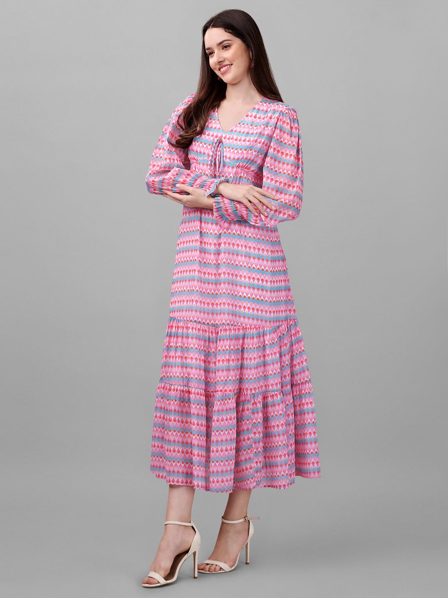 Masakali.co dresses for Women western wear Pink Maxi Dress - Masakali.Co™