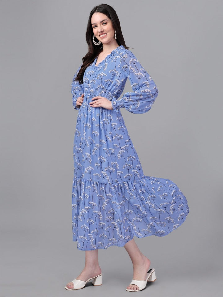 Masakali.co dresses for Women western wear Sky Blue Maxi Dress - Masakali.Co™