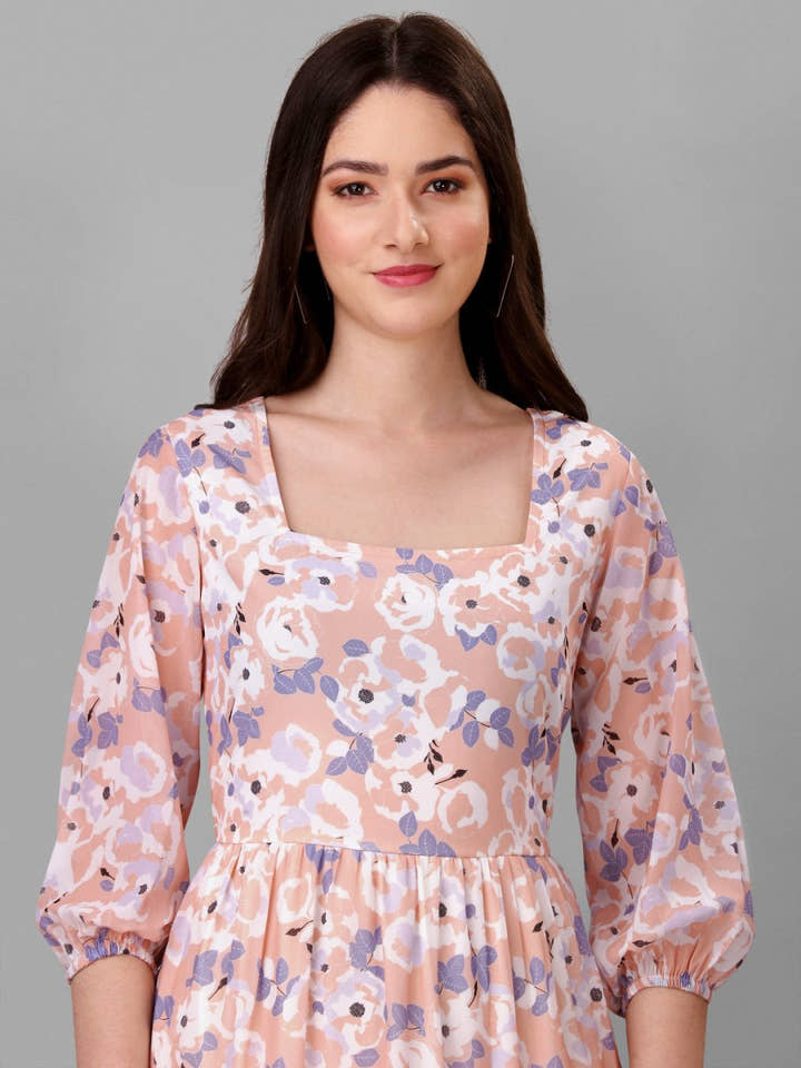 Masakali.co dresses for womens Light Peach Color - Masakali.Co™