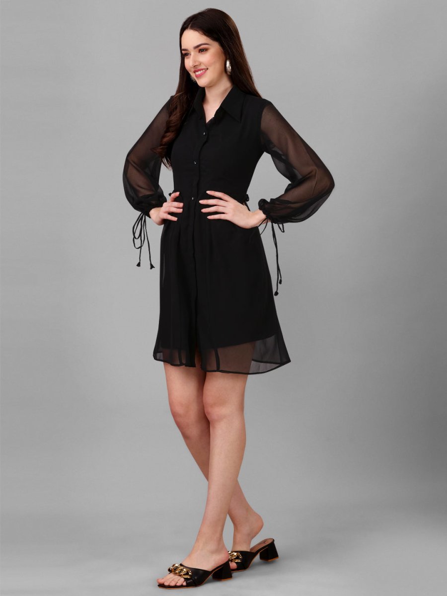 Masakali.co dresses for womesn Dark Black Color - Masakali.Co™