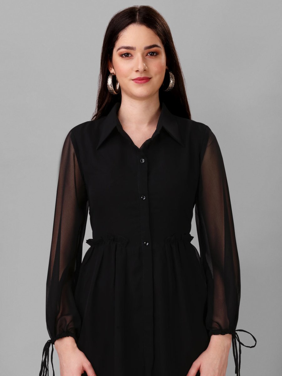 Masakali.co dresses for womesn Dark Black Color - Masakali.Co™